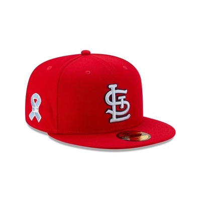 Red St. Louis Cardinals Hat - New Era MLB Father's Day 59FIFTY Fitted Caps USA4895012